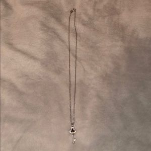 a black jewel key necklace